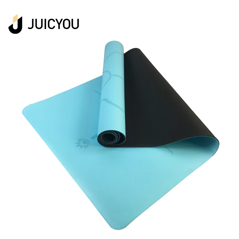 High Quality Manufacturer wear-resisting Private Label Fitness eco friendly natural rubber black PU yoga mat