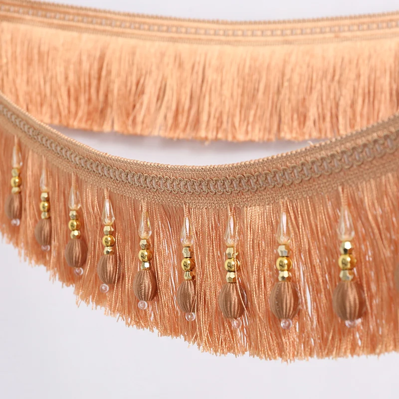 6 meters from zero shear Curtain hem cloth accessories tassel pendant  Curtain Tassel Fringe Trim, Beaded Fringe Trimming
