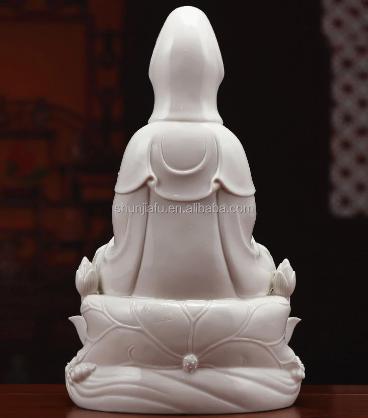 Different Sculpture Wholesale Porcelain Religious Crafts Ceramic Figurine Guanyin Buddha Statue