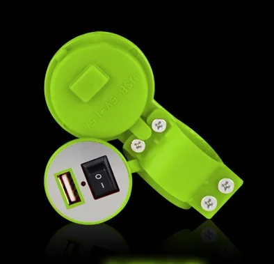 Hot Waterproof 2.1A Car Electric Motorcycle Scooter USB Charger With Switch Motorcycle Phone Charger