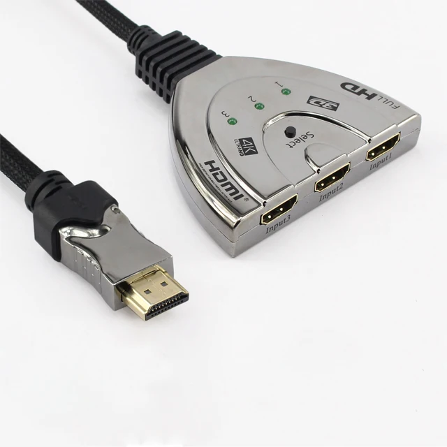 Выход 3 порта 1080P 4K HDMI переключатель 3x1 для DVD-плеера PS4 PC TV в 1 спутниковый ТВ-приемник ИК пульт дистанционного управления Hdmi 2 0 Oem/yunzuo