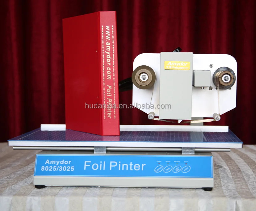 high quality Digital /electric/automatic flat 3025 hot stamping gold/silver aluminum foil printer