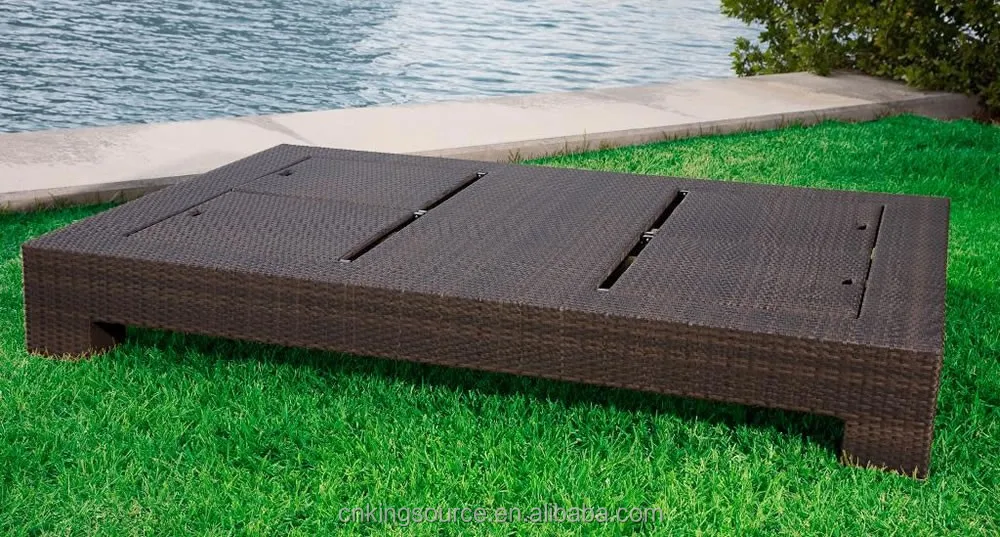 
All weather Beach Outdoor Double Swimming Pool Chaise Sun Lounger 