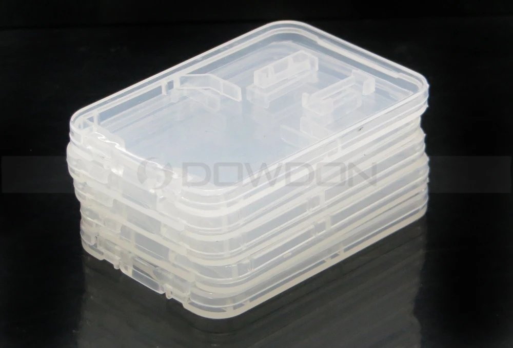 Memory Card Holder Case for Standard SDHC TF SD Card Adapter Micro SD Card White Plastic Case