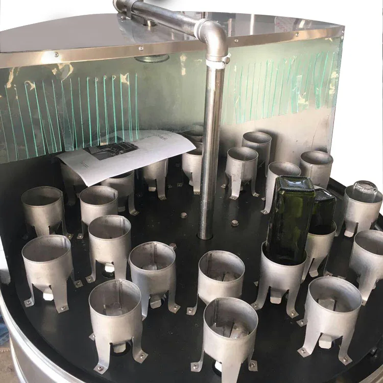Small Commercial Model Semi Automatic Glass Beer Bottle Washing Machine