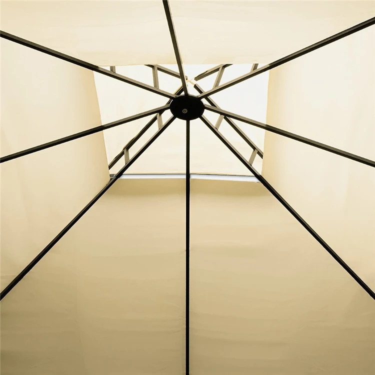 Frame Retractable Awning Gazebo For Garden Metal