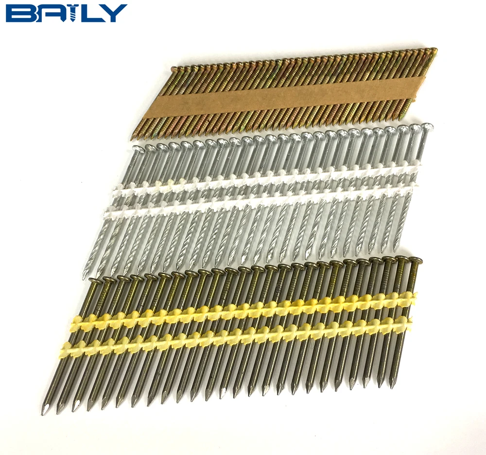 
High quality and cheap price Pneumatic Framing Nailer for 21 Degree Plastic Strip Nails 