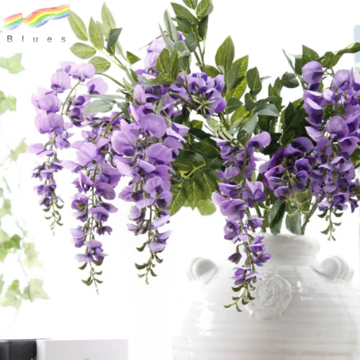 Silk Artificial Wisteria Flowers for Decoration