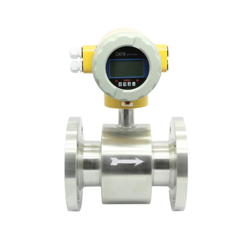 Food Drink Digital Water Electromagnetic transmitter Flow Meter Flowmeter