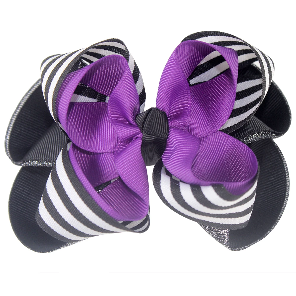 boutique hair bows glitter fabric bows 4 inch hair bows made by ribbon with clip