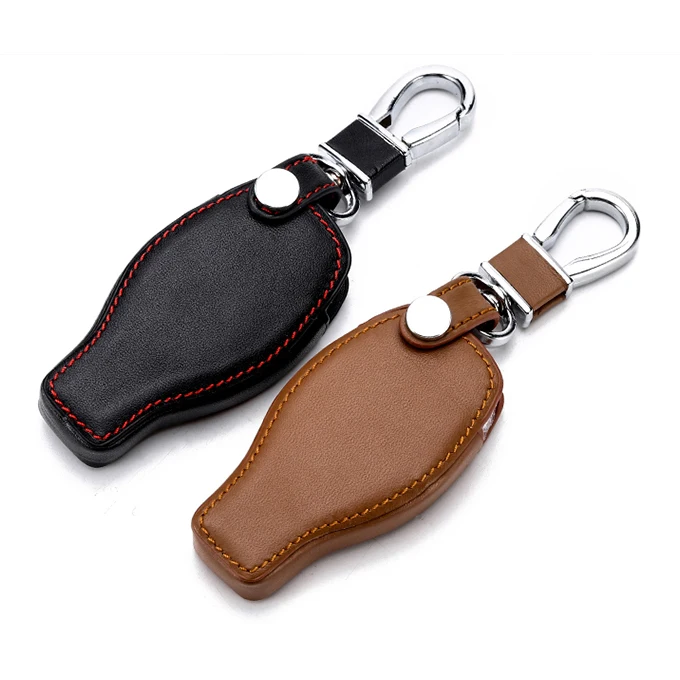 Leather Remote Car Keychain Key Cover Case for Benz W203 W204 W211 CLK C180 E200 AMG C E S Class Smart key cover fob