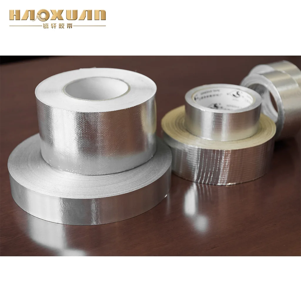 Aluminum aluminium foil fiber tape jumbo roll factory price