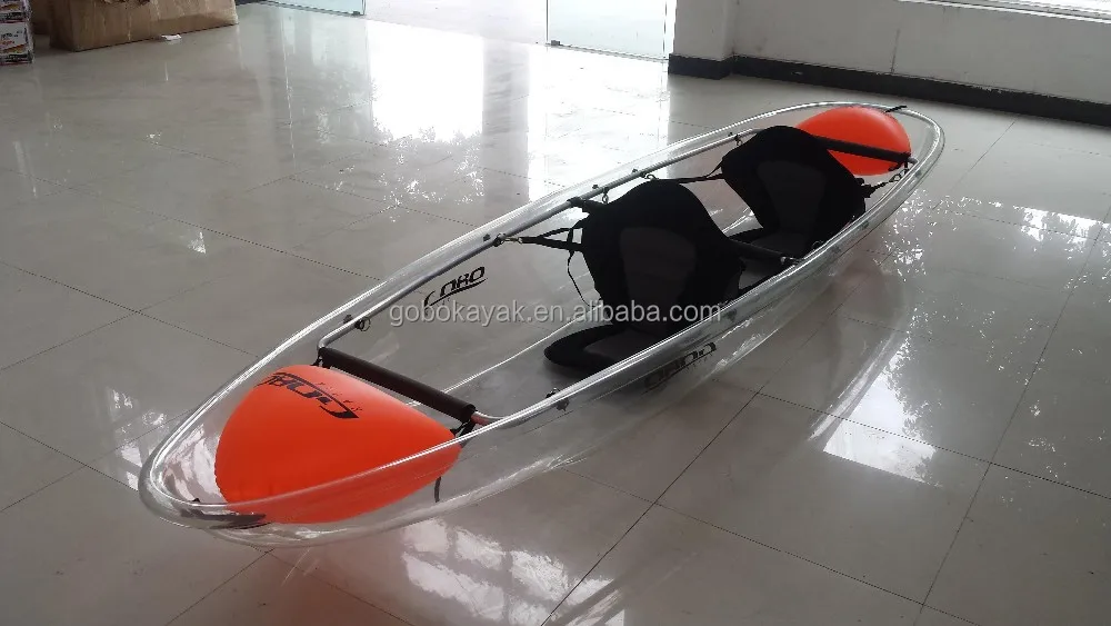 Clear Kayak Transparent Sit on Kayak Gobo Kayak Double 3.1 - 4m Special