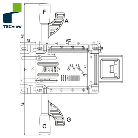 
Split Tilted swivel mechanism locking safety function for office chair with Seat back adjustment Controller 