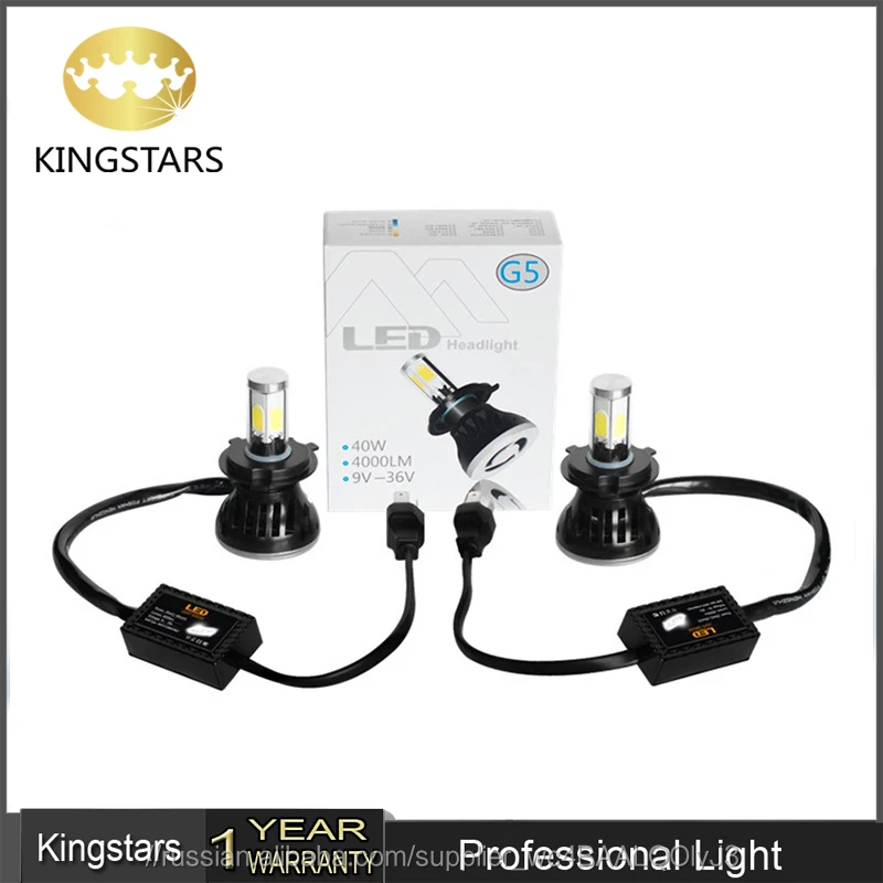 Новый удар светодиодные фары 6000 К 40 Вт 4000 люмен H7 фар 360 градусов супер яркость 80 Вт 8000LM высокое мощности