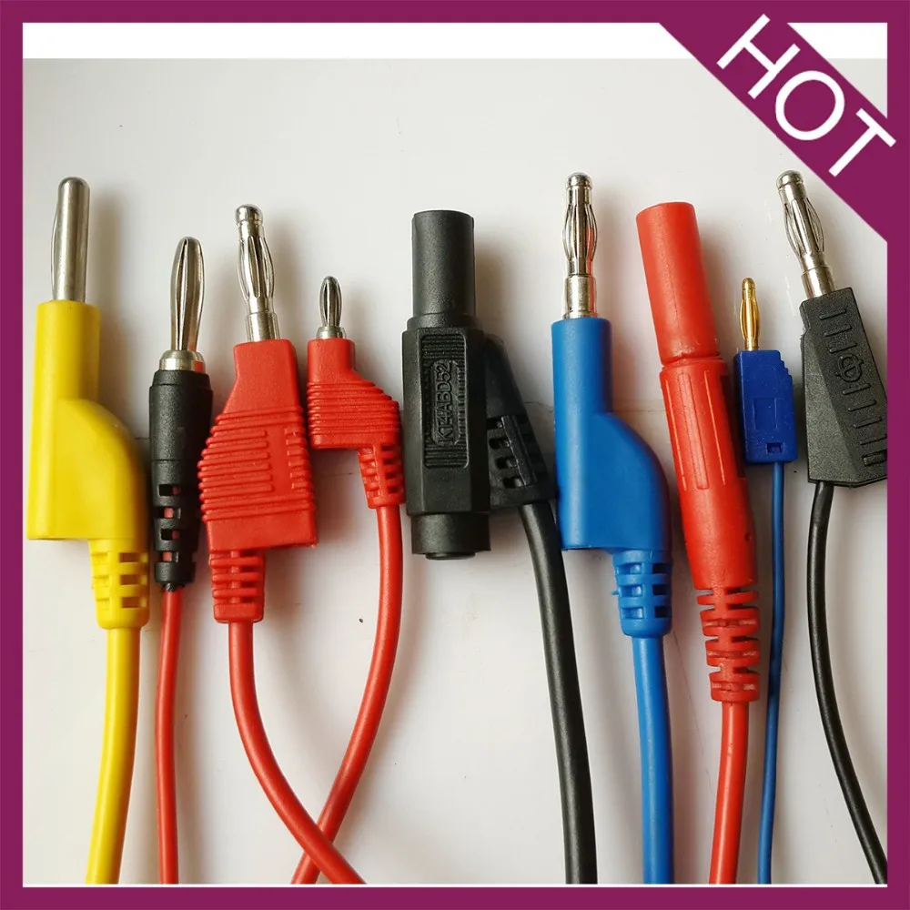 multimeter 4mm banana plug telecommunication test lead with banana plug