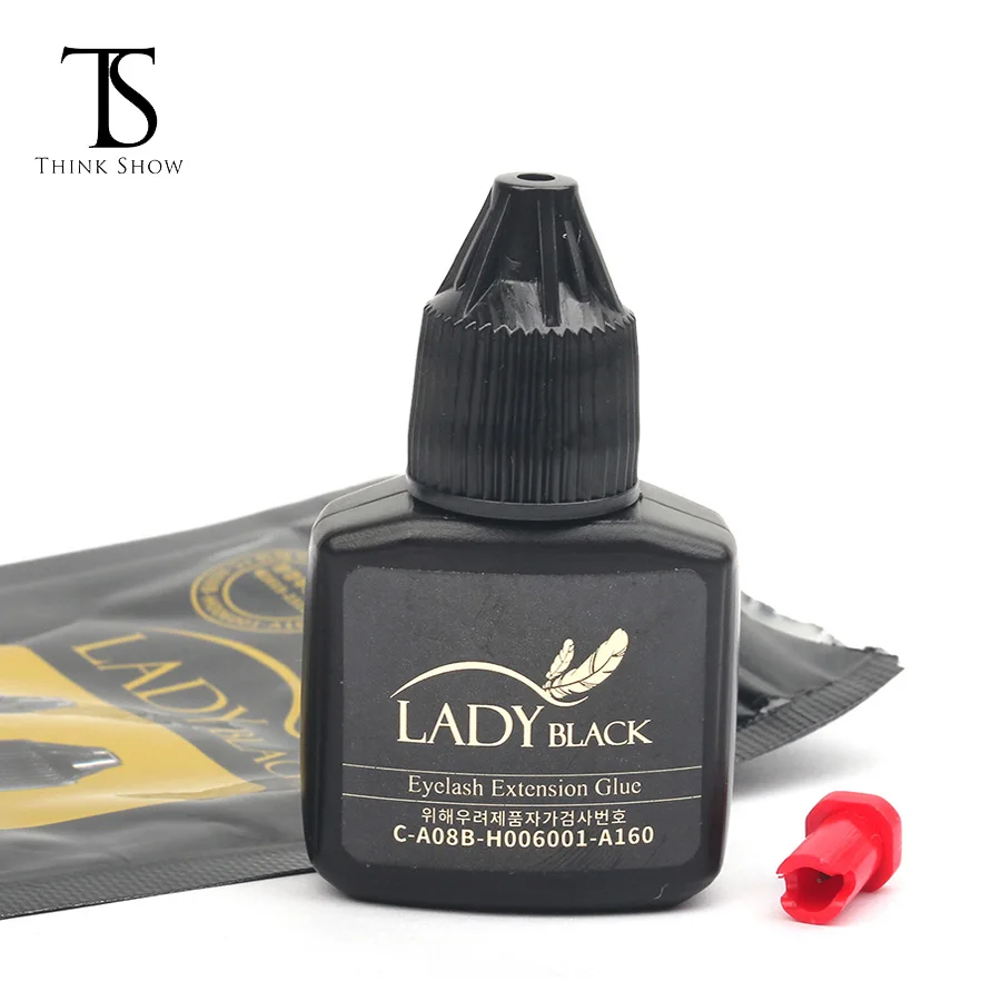 
Korean original waterproof lady black eyelashes glue strong eyelash extension adhesive 