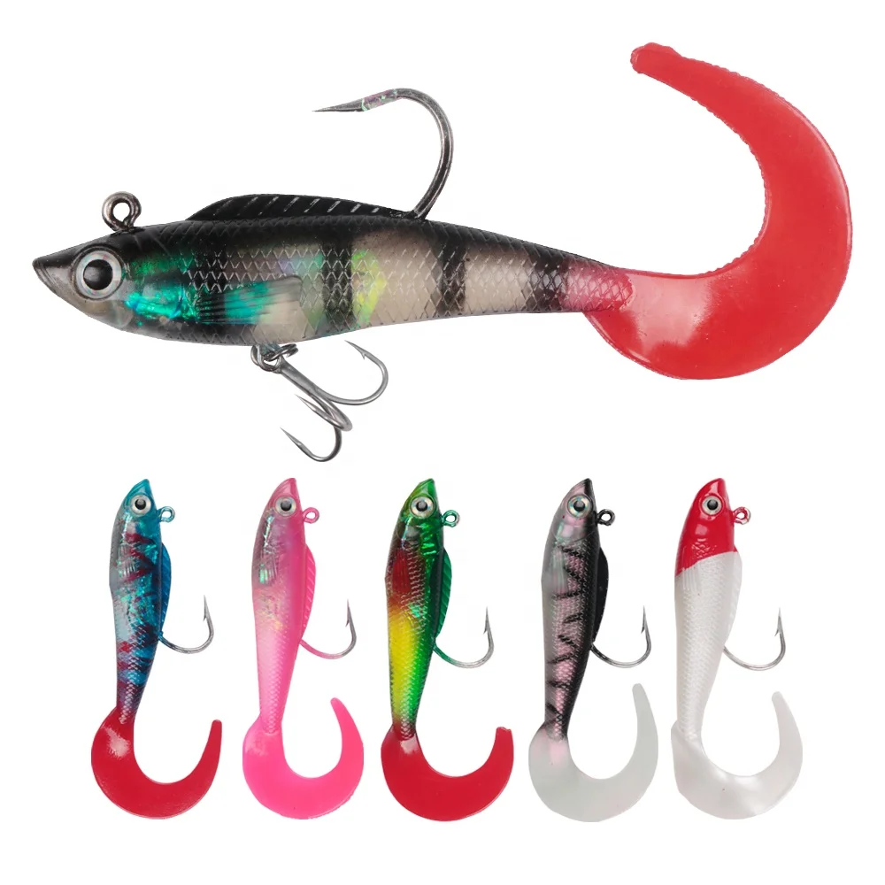 
wholesales new kinds 3d eyes for fishing lures 18g 95mm soft plastic lure sinking fish lure vib 