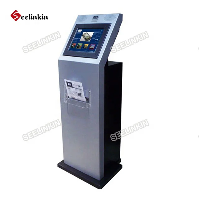 Registration Touch Screen Stand Id Scanner Hotspot Barcode Wifi Vending Kiosk Machine