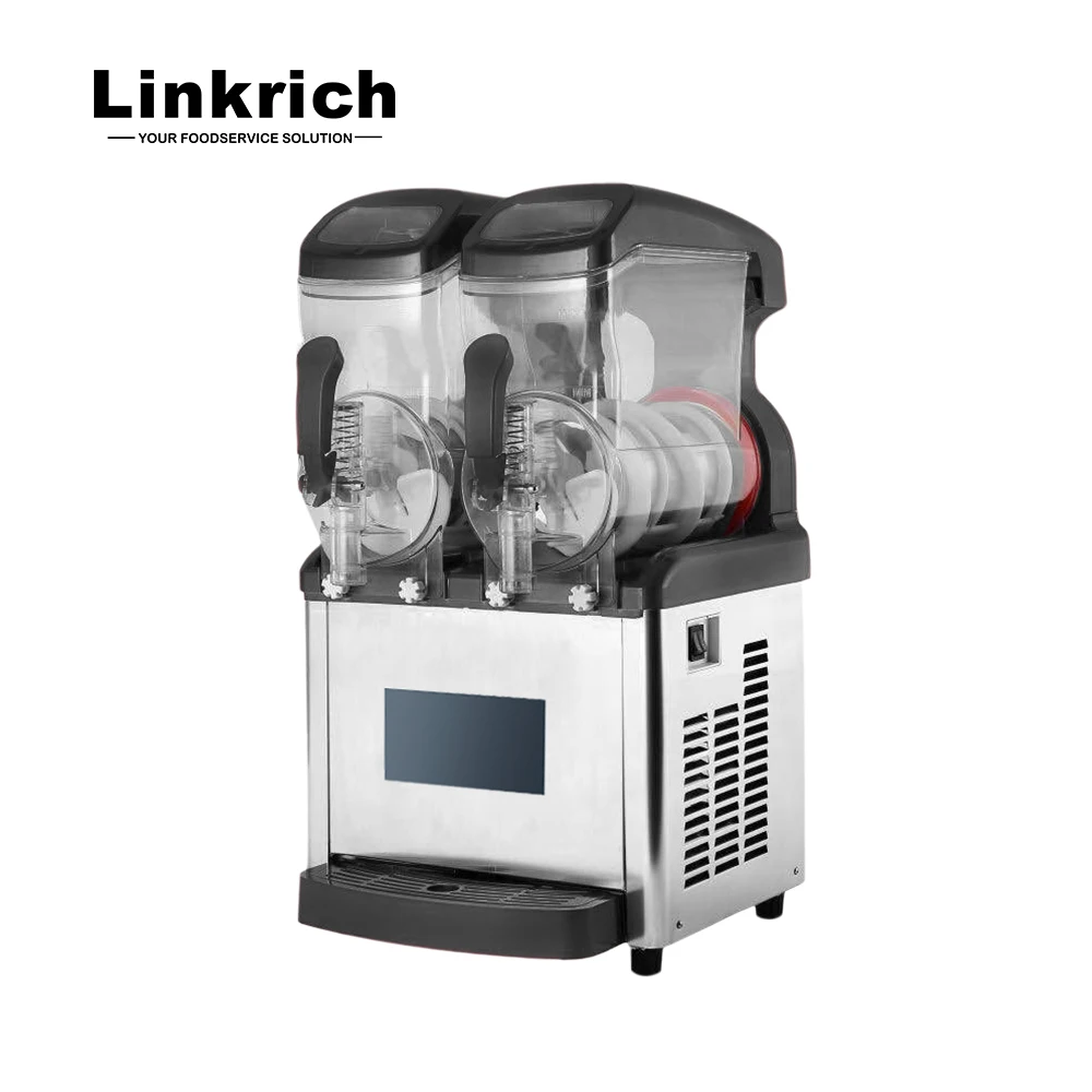 Commercial Electric Slush Ice Cream and Frozen Drink Machine for Restaurants and Food Shops for Fruit and Milk Ingredients