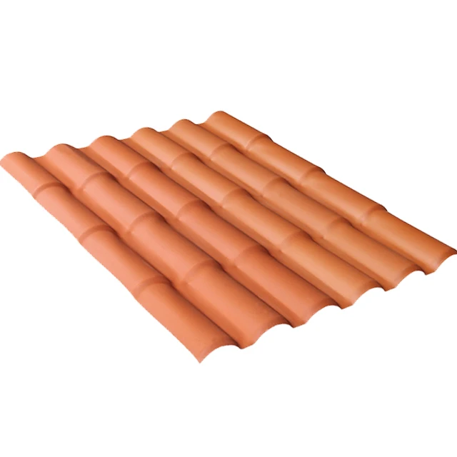 
JIELI Roma Anti UV waterproof pvc roma roof sheet tile roof colored PVC roof tile 