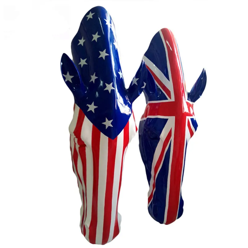 Best Sell Handmade Life Size Horse Head Sculpture For Home Decoration