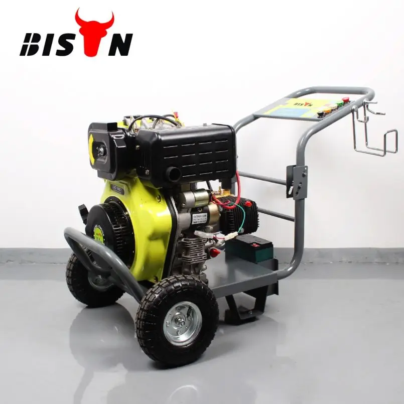 Taizhou Bison 3600 psi Hot Cold Water Pressure Washers Portable Diesel Pressure Washer