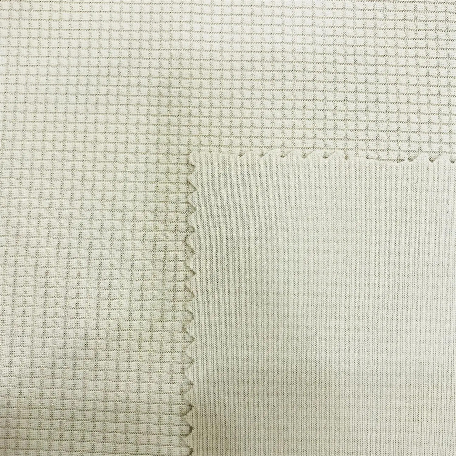 100% polyester knitted jacuard waffle fabric suit for sportswear