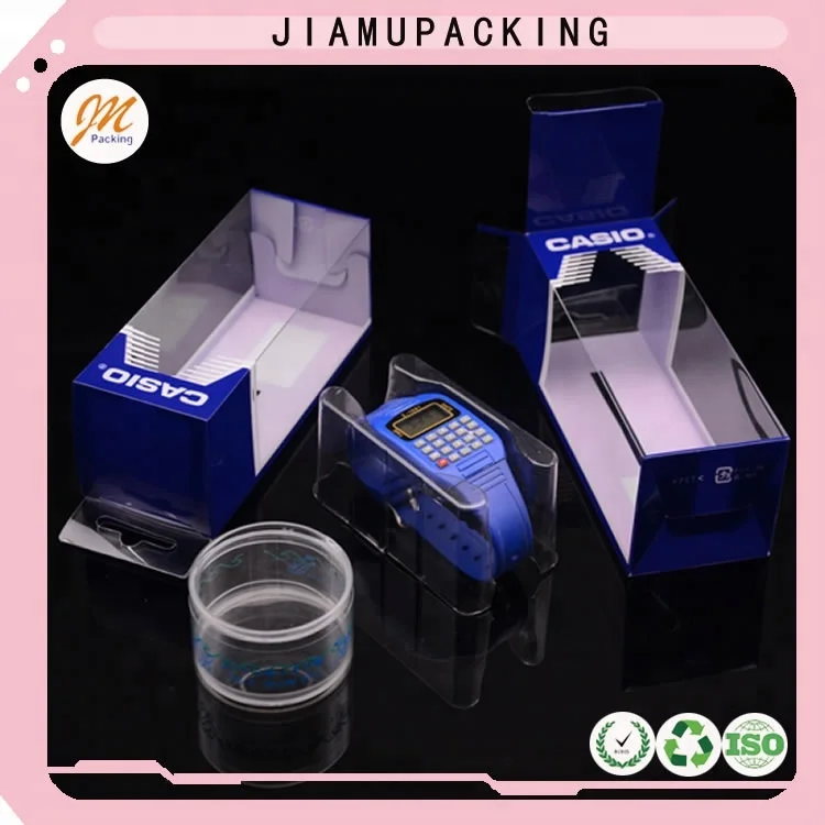 2016 hot sale retail plastic collapsible casio watch storage box packaging