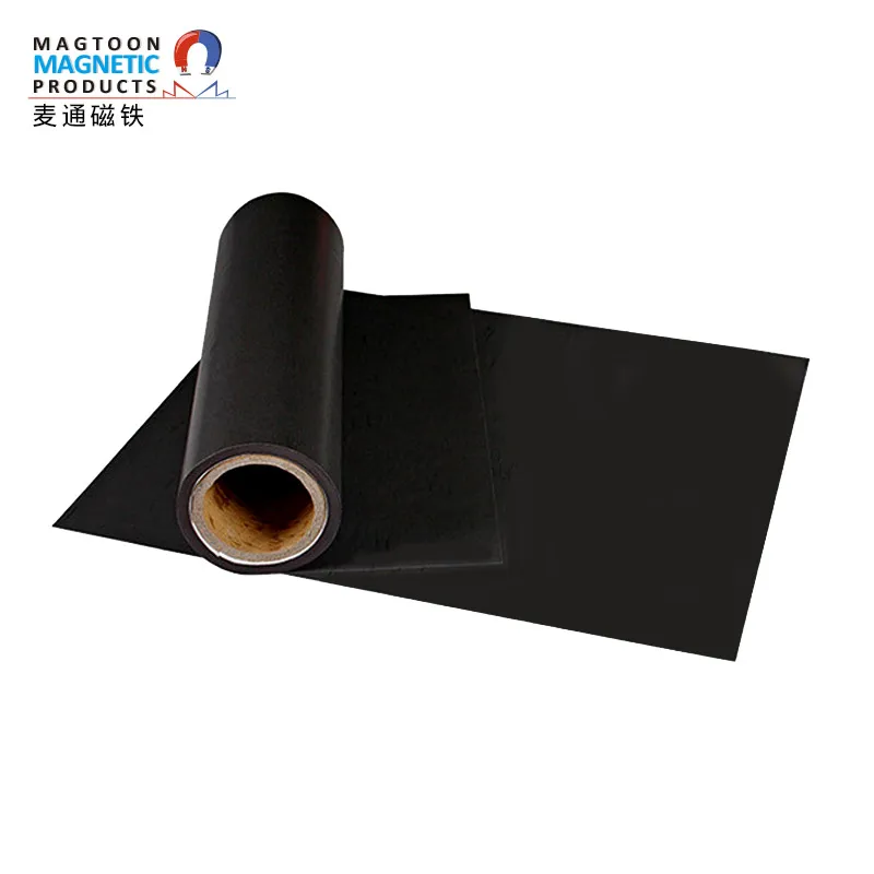 Magnetic rubber roll  isotropic rubber magnetic roll  Double-sided adhesive is attached to the rubber magnetic sheet