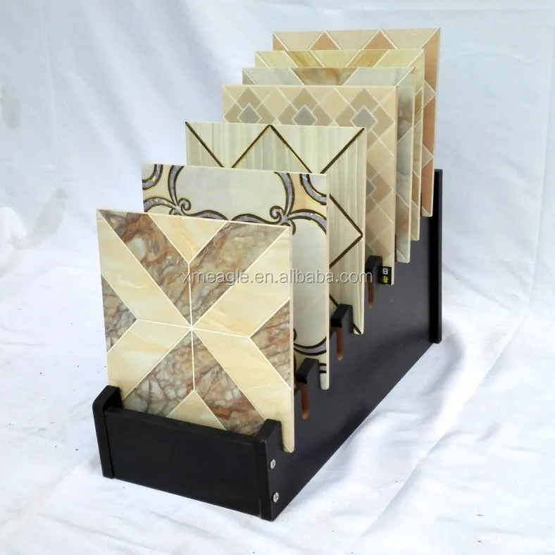 Tile and stone wood floor tile display stands for wood