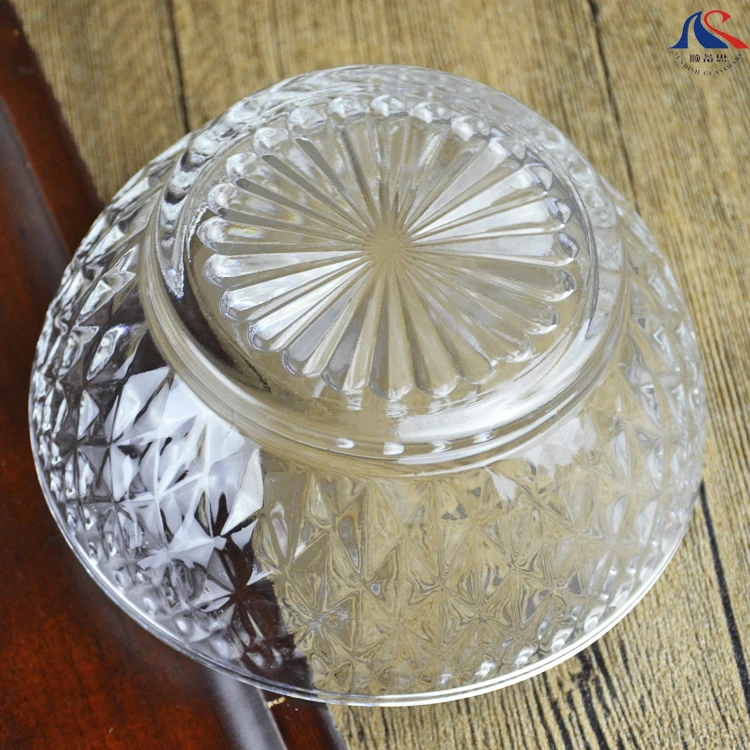 Стеклянная глубокая миска для лапши быстрого приготовления 12 см 14