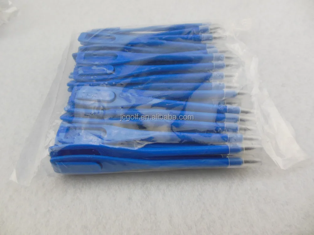 wholesale assorted colored plastic golf pencil