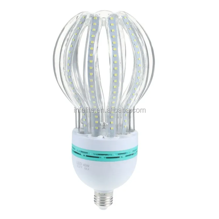 Lotus Shape E27 LED Energy Saving CFL Corn Bulb Lamp Lighting 24W 30W 40W 50W