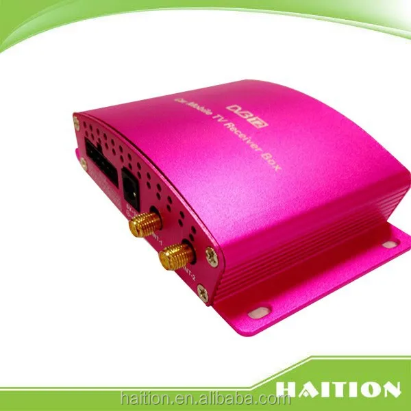 car satellite tv antenna ISDB-T car digital tv receiver with double antennas can work in 160km/h