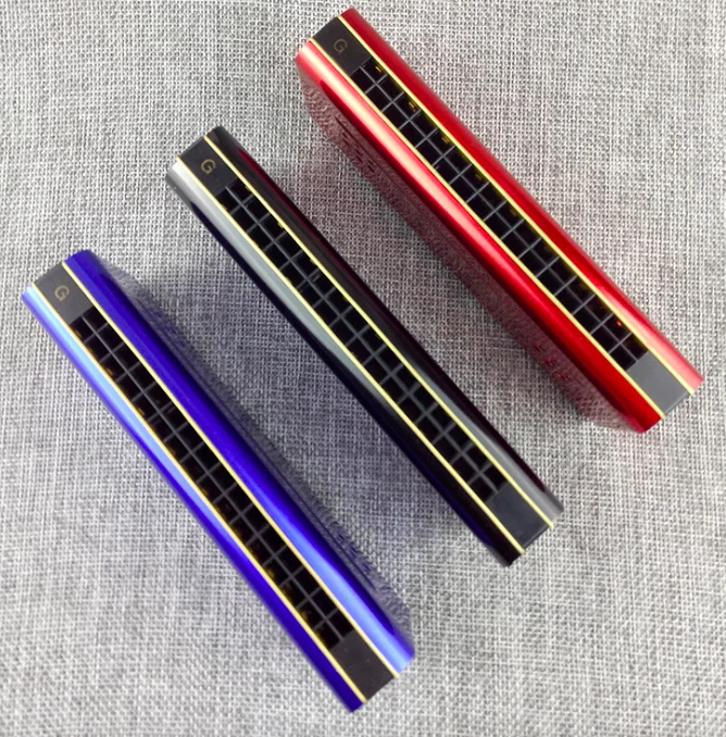 
16 Holes Double Sides C G Chromatic Harmonica 