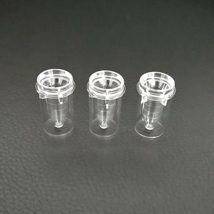factory price lab ps clear material 0.5ml plastic cuvette sample cup for American Beckman coulter CX series  coagulometer