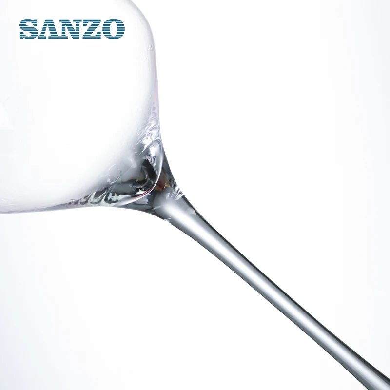 High quality  handmade blown crystal glassware  goblet red wine glasses