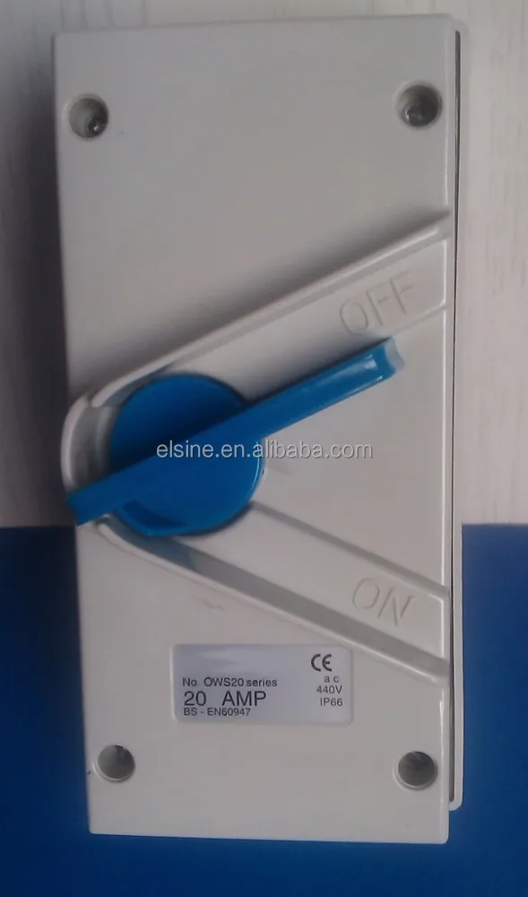 Погодозащищенный выключатель изолятора 4 полюса 20 А, выключатель изоляции TF420 UKF-420