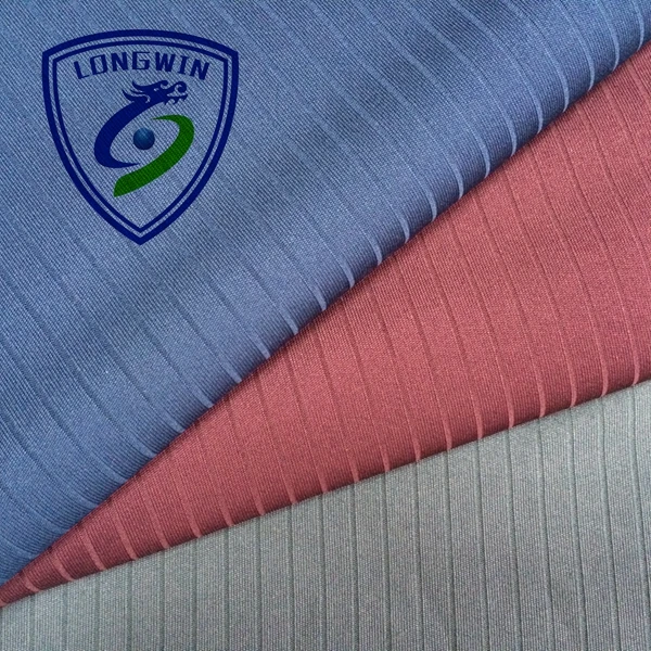 Polyester dry fit tela dropneedle interlock fabric for quick dry knit clothing sportswear