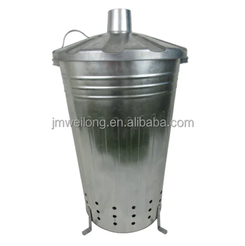 FIRE INCINERATOR 90L Fast Burner Holes All The Way Up for Paper and Garden Rubbish