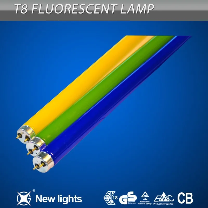 T8 yellow lighting fluorescent lamps G13 1200mm