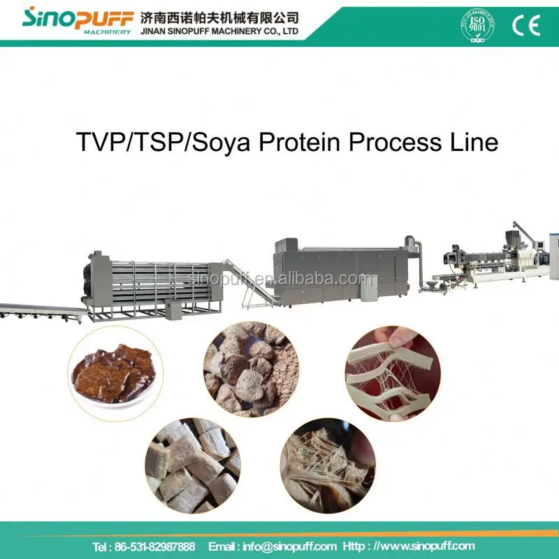 
Soy Extruder Machine Beyond Meat Burger Pea Protein Snack Machine Artificial Protein Meat Food Machine 