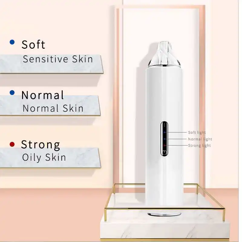 
ultrasonic beauty apparatus vacuum cleaner face extractor blackheads and pimples led light acne blackhead remover for wholesales 