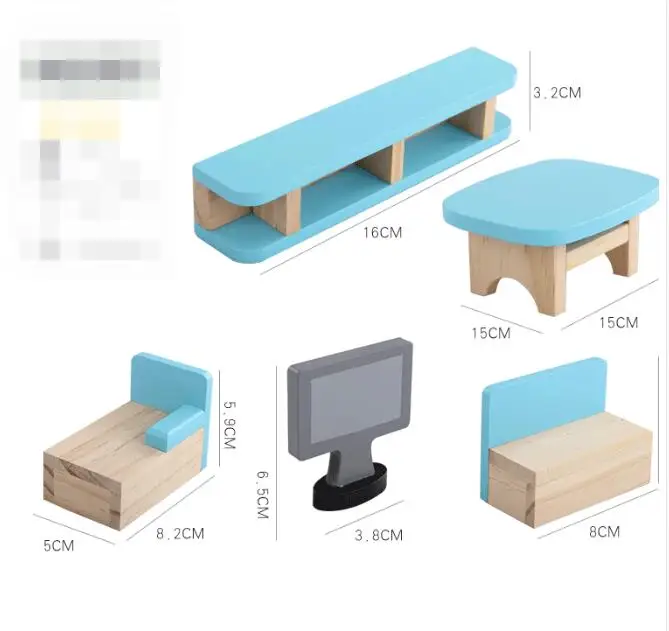 high quality New wooden toys educational toys for kids-Wooden Doll house-play toy house