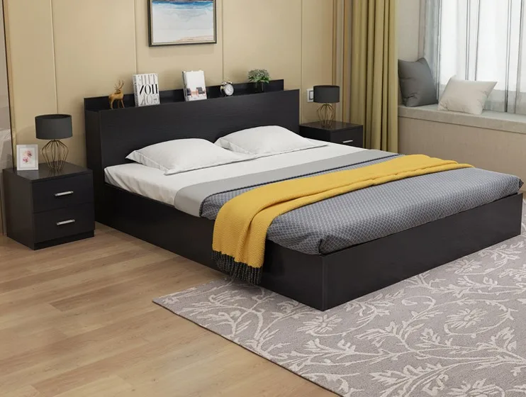 melamine furniture latest designs double bed with good price