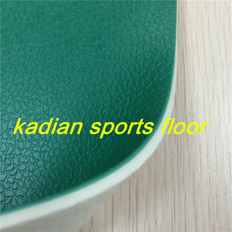 
badminton sports floor pvc sports floor indoor badminton courts green color 4.5-8.0mm 