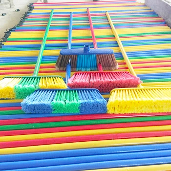 China factory wholesale High Quality sri lanka plastic broom 90cm-120cm Size broom handle Broom Sticks for clean room