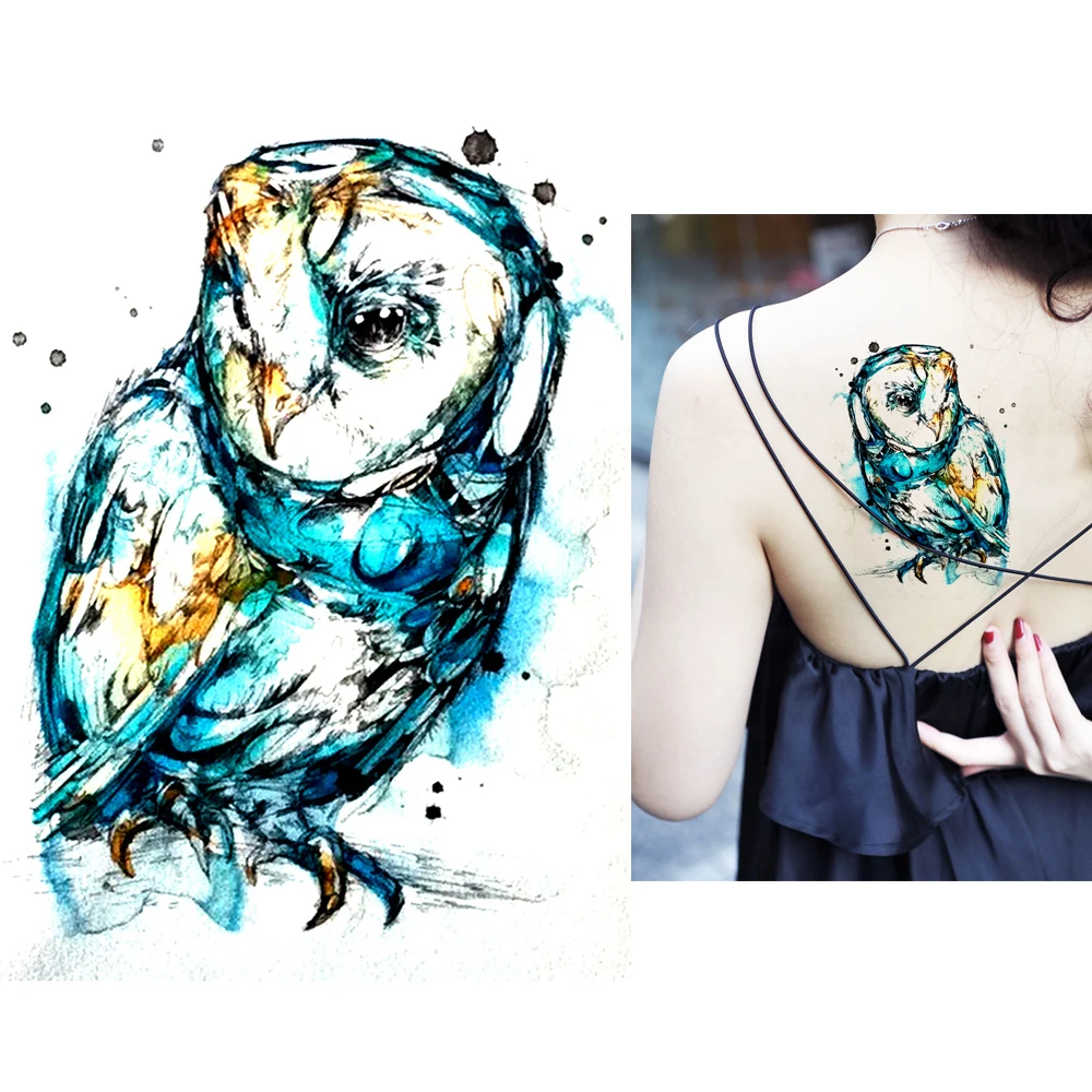 Новые наклейки с большим рисунком для татуировок, рукав для рук KM062 - KM117