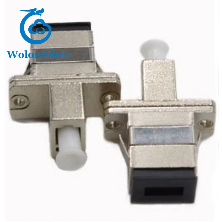 LC SC волоконно-оптический переходник одиночный режим Металл волоконно-оптический адаптер